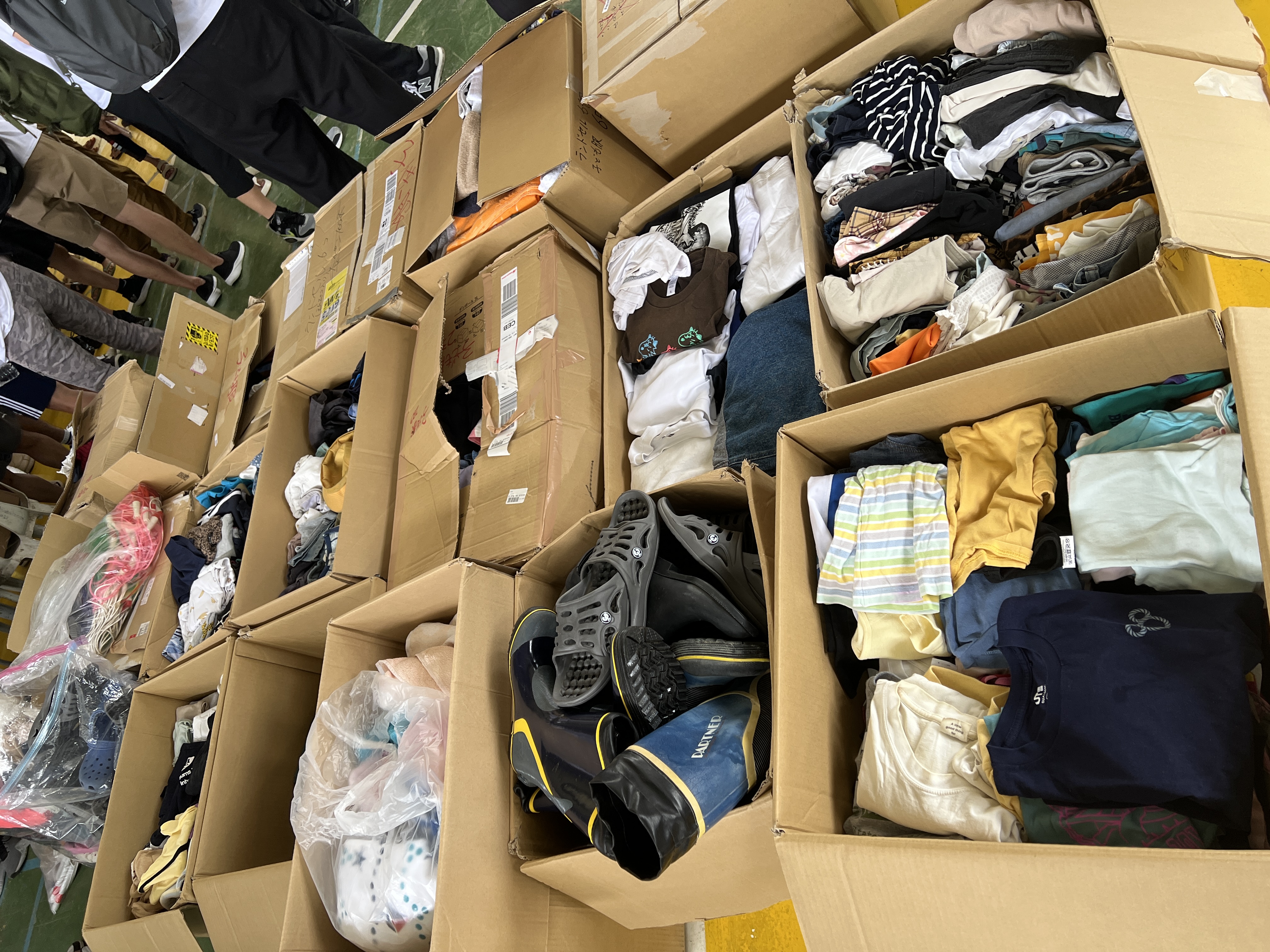 現地へ届けられた支援物資